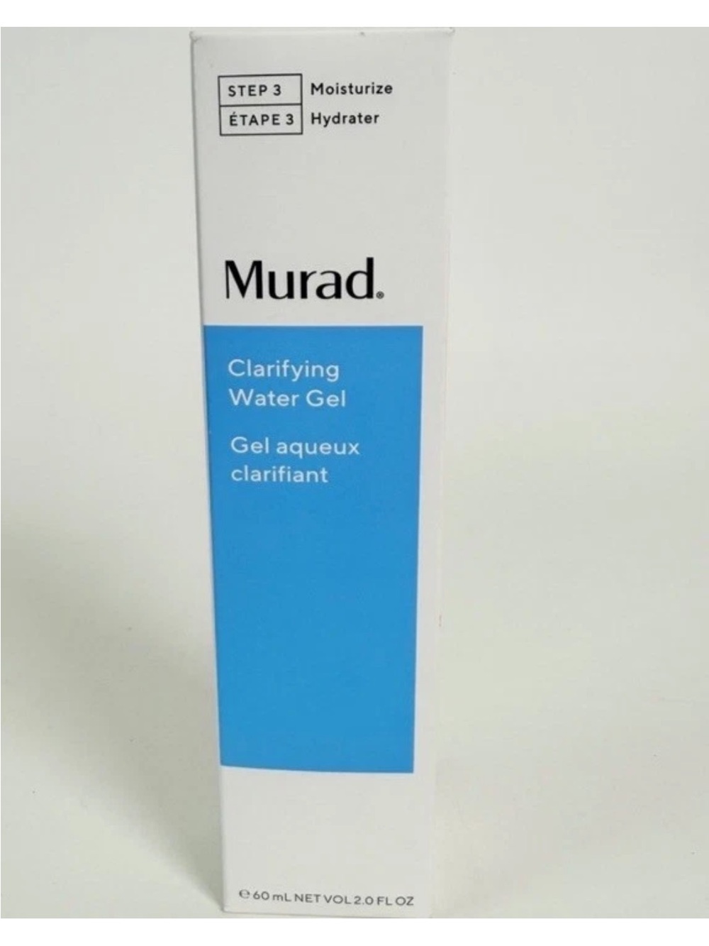 Murad Clarifying Water Gel Lightweight Moisturizer 2 oz/60 ml New in Box
